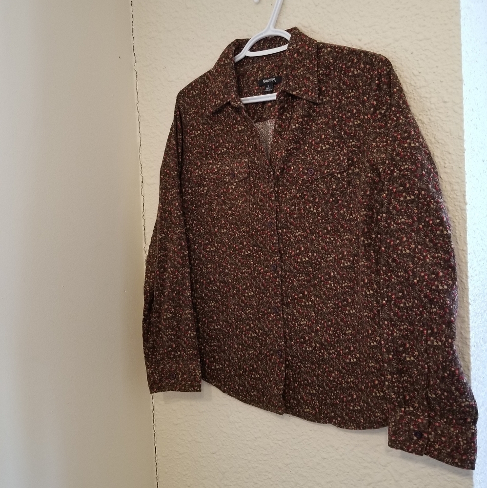 Krazy Kat Corduroy Style Button-Up